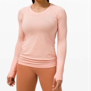 Lululemon Swiftly Tech 2.0 Long Sleeve Pink Mist Size 14